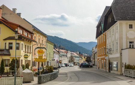 Hauptstraße des Marktes Sankt Lambrecht